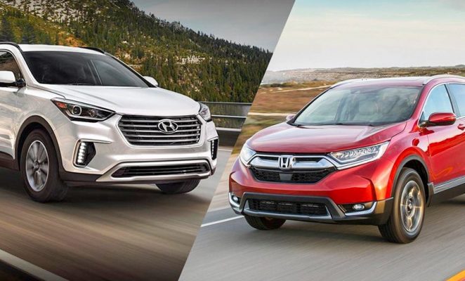 So sánh Honda CR-V và Hyundai SantaFe