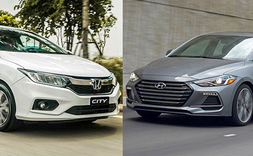 So sánh Honda City TOP và Hyundai Elantra 1.6AT