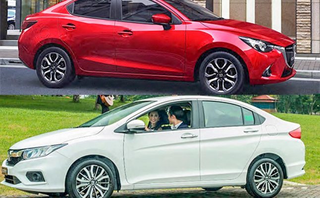 So sánh Honda City và Mazda 2