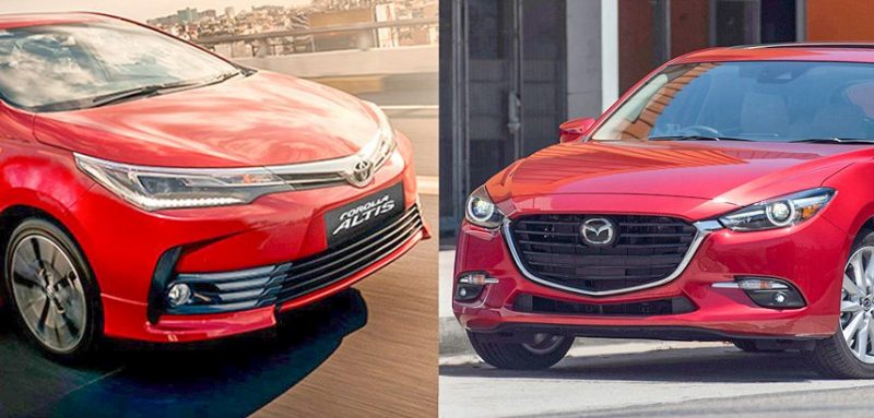So sánh Mazda 3 và Toyota Corolla Altis