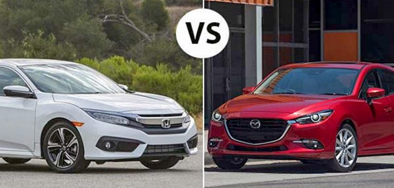So sánh xe Mazda 3 và Honda Civic